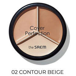 THE SAEM -+ Cover Perfection Triple Pot Concealer 02 Contour Beige