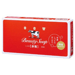 COW BRAND Bouncia Beauty Soap Red 3pcs