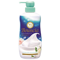 COW BRAND Bouncia Body Soap Pump White Flower 480ml
