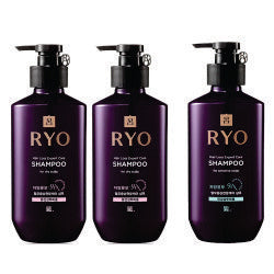 RYO --## PURPLE SHAMPOO SET 400ML X 3 （OILY*2 SENSITVE*1）