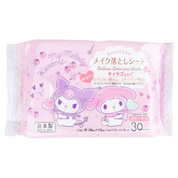 DAISO Makeup Removing Sheet Kuromi & My Melody 30 sheets
