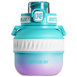 BOTTLED JOY Warm Dundun Water Bottle Blue & Purple 500ml