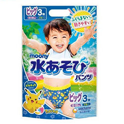 UNICHARM Moony Water Play Pants Diaper Boys 12-22KG XL 3pcs