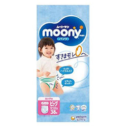 UNICHARM Moony Diaper For Girl XL 38pcs