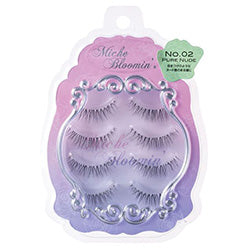 MICHE BLOOMIN False Eyelash NO 02 Pure Nude 4 Pairs