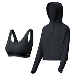 BENEUNDER -- Sun Protection Quick-dry Top Set Black M