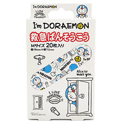SKATER First Aid Bandages Doraemon 20pcs