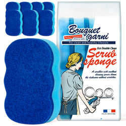 BOUQUET GARNI ## Eco Double Clean Scrub Sponge Blue (8)