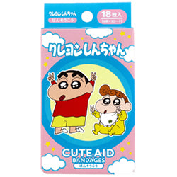 SANTAN !! Emergency Bandages Crayon Shinchan Pink 18pcs