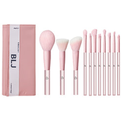 BLJ ++ Semi Sugar Peach Eye Brush Pouch Set Pink 11pcs
