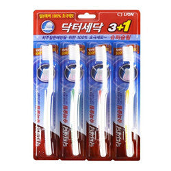 LION Dr Sedoc Super Slim Toothbrush 3+1