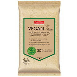 PUREDERM Vegan Make-up Cleansing Towelettes Cica 30pcs