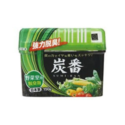 KOKUBO Charcoal Refrigerator Deodorant For Vegetable Room 150g