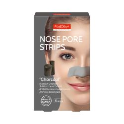 PUREDERM Charcoal Design Nose Pore Strips 6 Strips