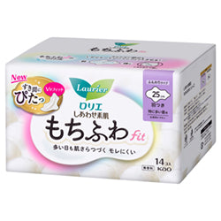 KAO LAURIER Sanitary Pads Fluffy Fit 25cm 14pcs