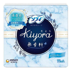 UNICHARM -- Kiyora Sanitary Pads Unscented 72pcs