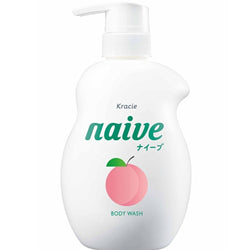 KRACIE Naive Body Wash Peach 530ml