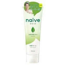 KRACIE Naive Face Wash Foam Tea Leaf Extract