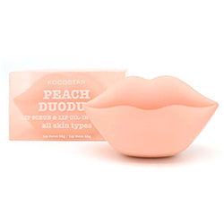 KOCOSTAR Peach Duoduo Lip Scrub & Lip Oil in Cream