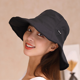 SALUA !! ## Tulip Bucket Hat Black