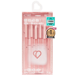 BLJ Semi Sugar Peach Eye Brush Pouch Set Pink 6pcs