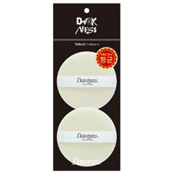 DARKNESS Premium Round Flocky Puff 2pcs (DPK-3203)