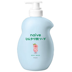 KRACIE Naive Body Wash Peach Soda 530ml